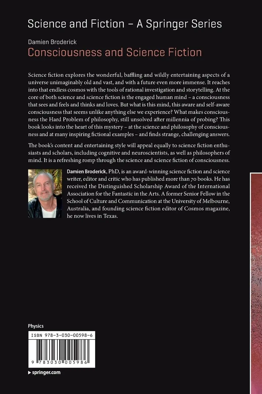 Rückseite: 9783030005986 | Consciousness and Science Fiction | Damien Broderick | Taschenbuch
