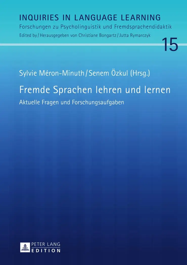 Cover: 9783631655986 | Fremde Sprachen lehren und lernen | Sylvie Méron-Minuth (u. a.) | Buch