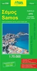 Cover: 9789608385986 | Samos 1 : 70 000 | (Land-)Karte | Orama Maps | Deutsch | 2019 | ORAMA