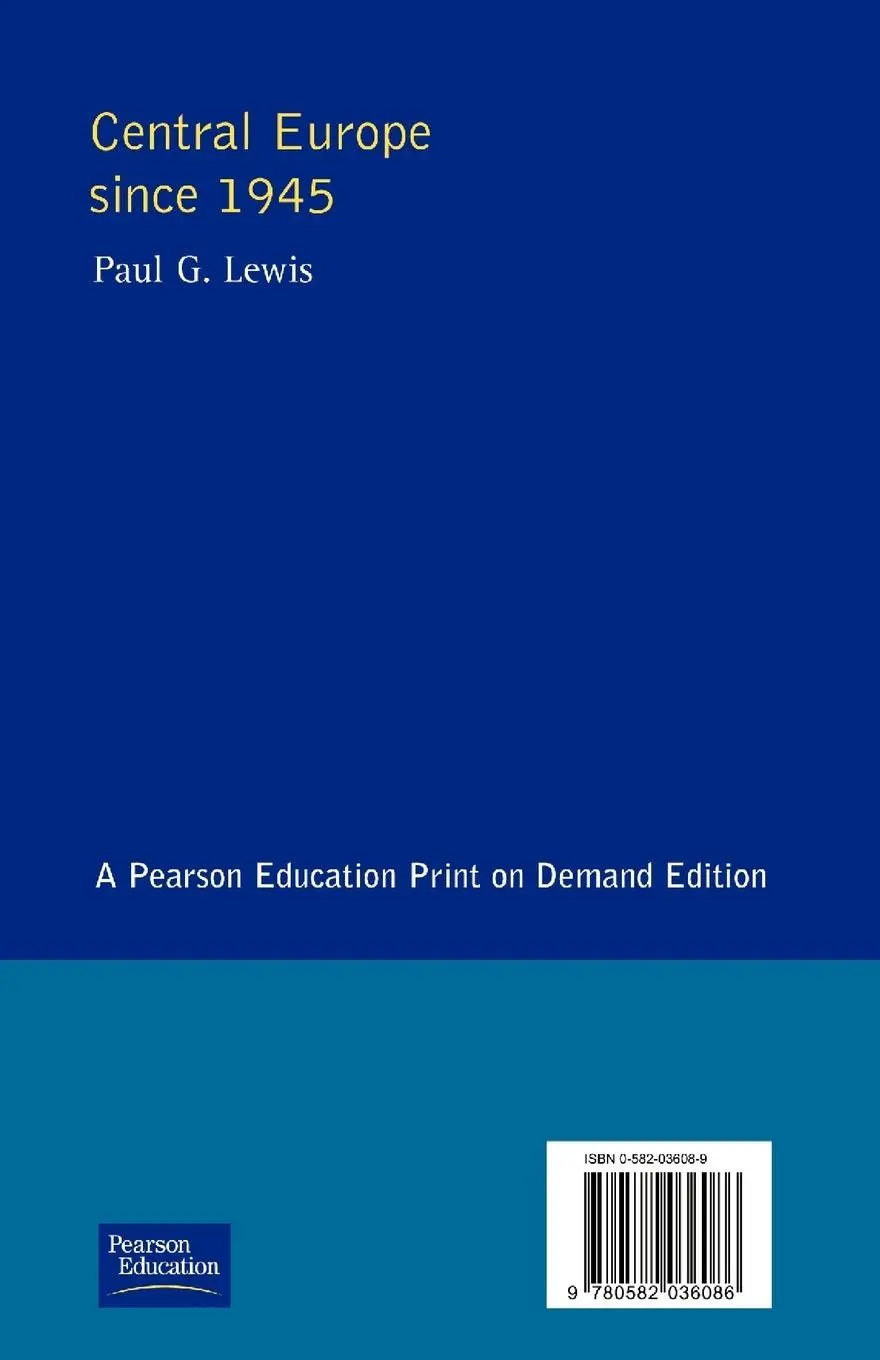 Rückseite: 9780582036086 | Central Europe Since 1945 | Paul G. Lewis | Taschenbuch | Englisch