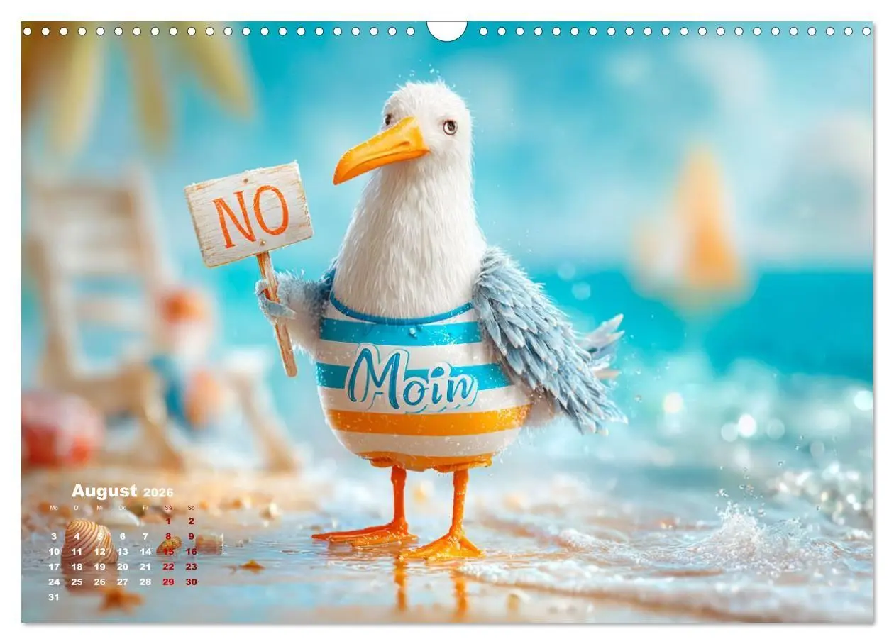 Bild: 9783516706086 | Möwen on Tour (Wandkalender 2026 DIN A3 quer), CALVENDO Monatskalender