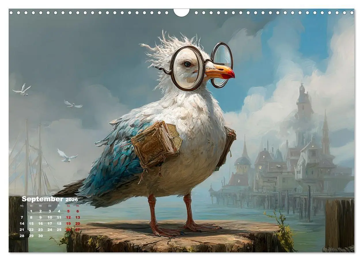 Bild: 9783516706086 | Möwen on Tour (Wandkalender 2026 DIN A3 quer), CALVENDO Monatskalender