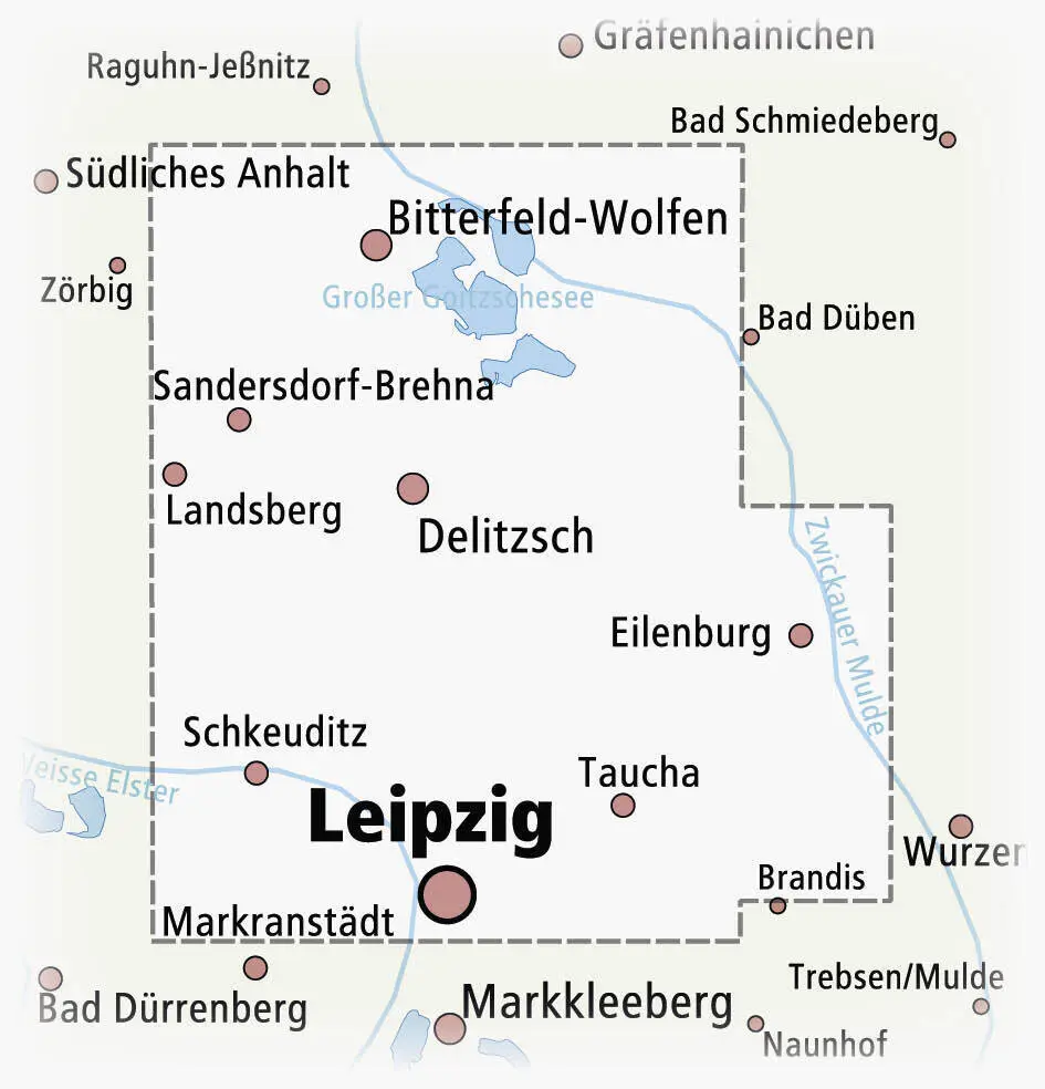 Bild: 9783747306086 | PUBLICPRESS Rad- und Wanderkarte Leipziger Neuseenland, Nördlicher...