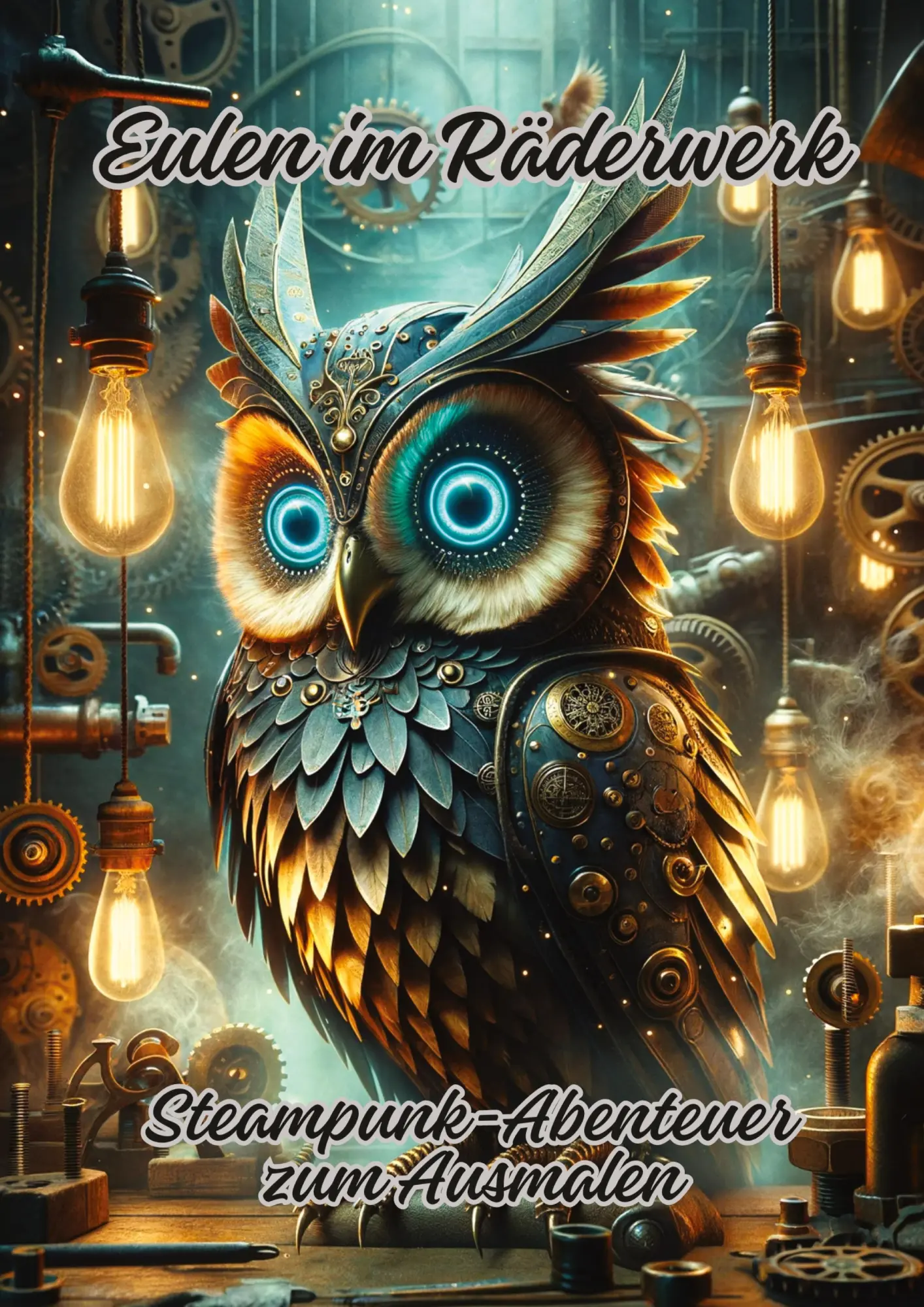 Cover: 9783384106186 | Eulen im Räderwerk | Steampunk-Abenteuer zum Ausmalen | Diana Kluge