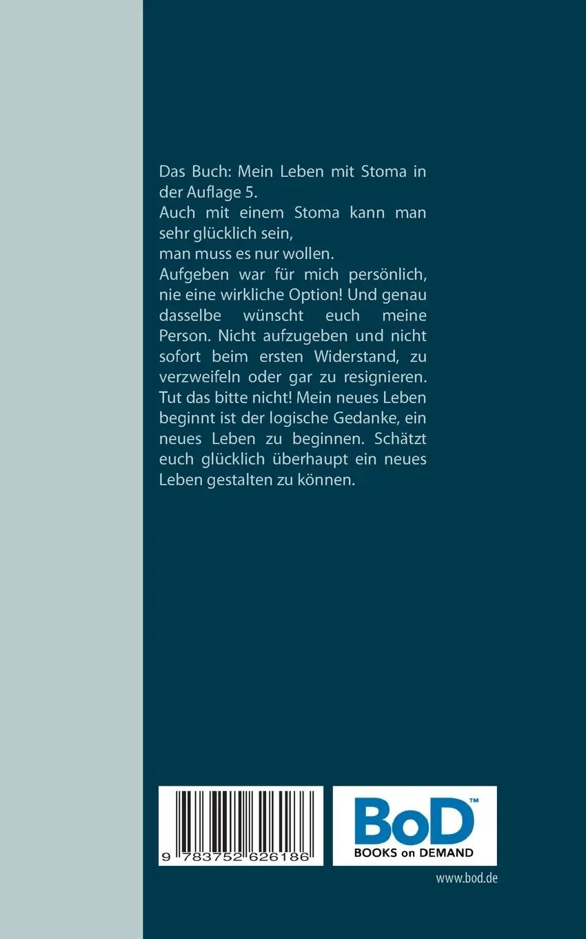 Rückseite: 9783752626186 | Mein Leben mit Stoma | Mein neues Leben beginnt | J. R Lucas Wolf