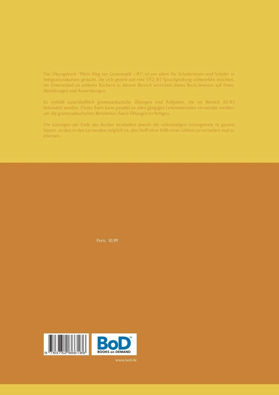 Rückseite: 9783752866186 | Mein Weg zur Grammatik - B1 | Illya Kozyrev | Taschenbuch | 68 S.