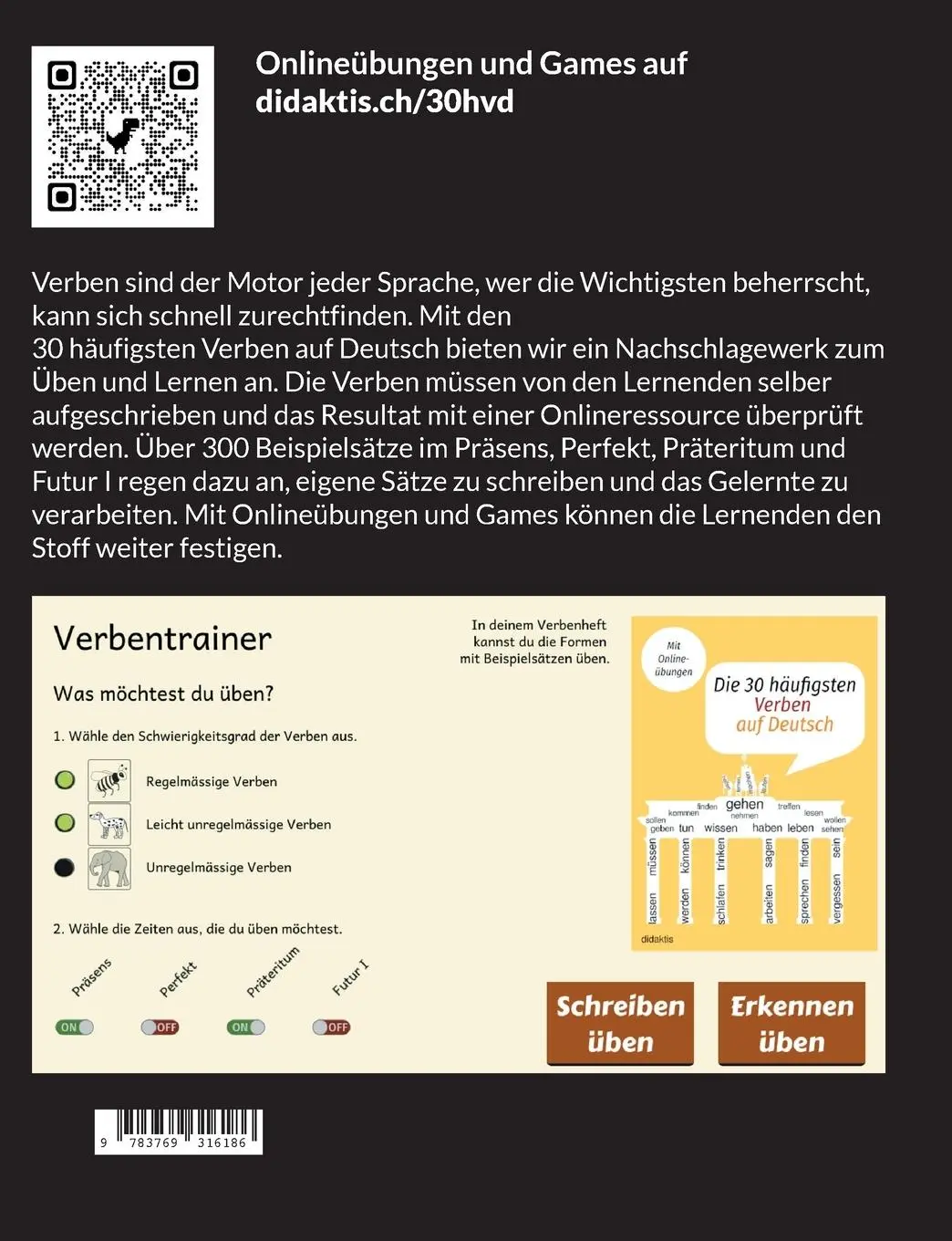 Rückseite: 9783769316186 | Die 30 häufigsten Verben auf Deutsch | Michael Walder | Taschenbuch