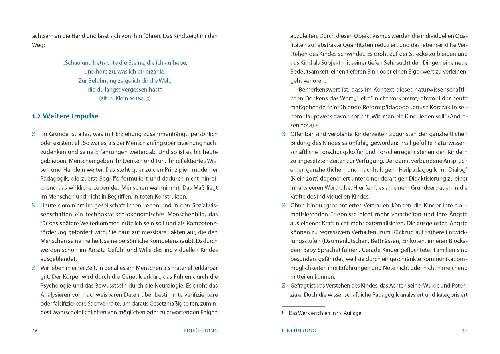 Bild: 9783963046186 | Erziehung aus der Begegnung heraus gestalten | Ferdinand Klein | Buch