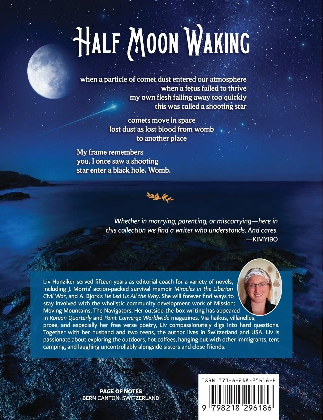 Rückseite: 9798218296186 | Half Moon Waking | Liv Hunziker | Taschenbuch | Englisch | 2024