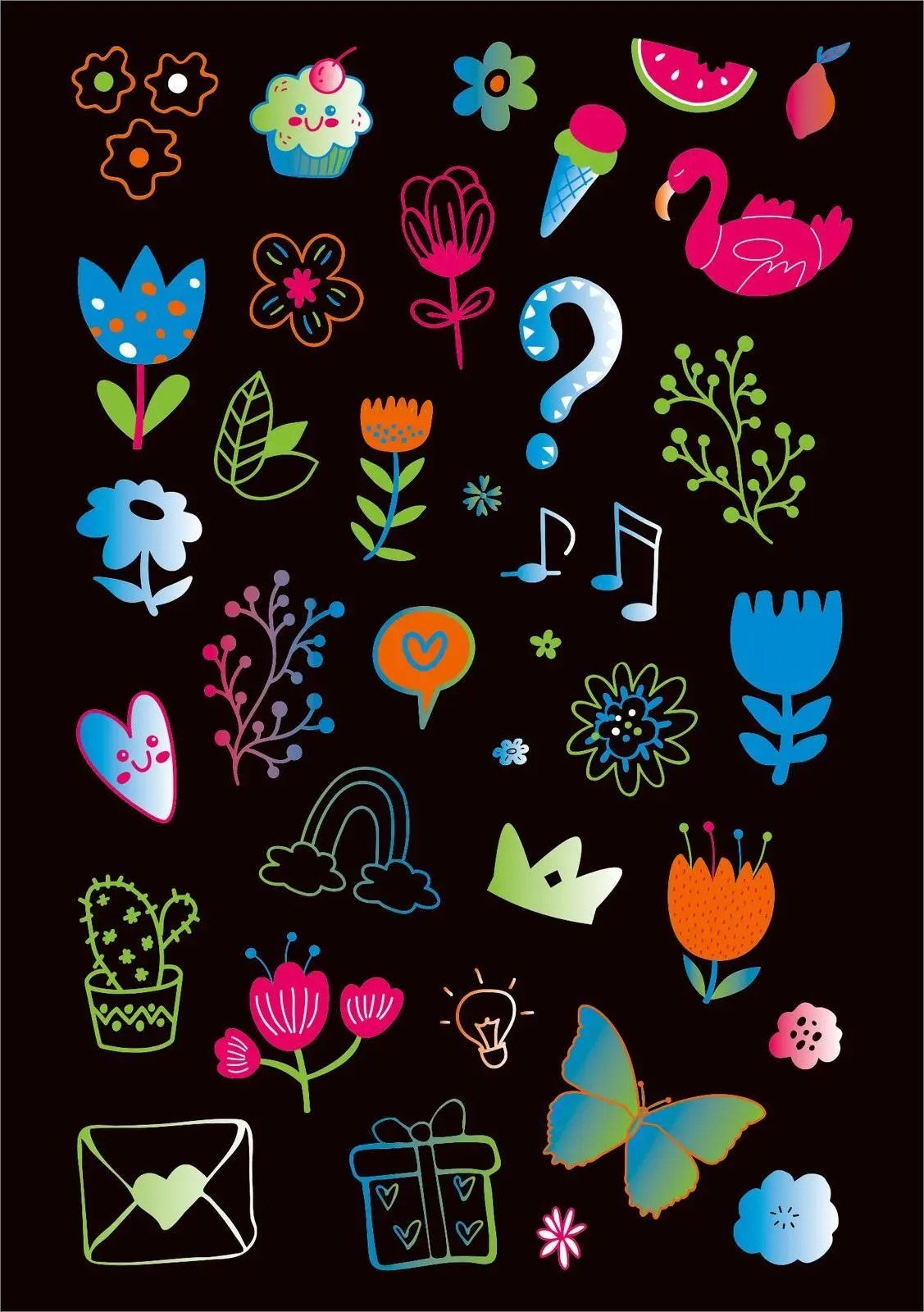 Bild: 4014489136286 | Neon-Sticker | Über 200 Deko-Sticker | Broschüre | 16 S. | Deutsch