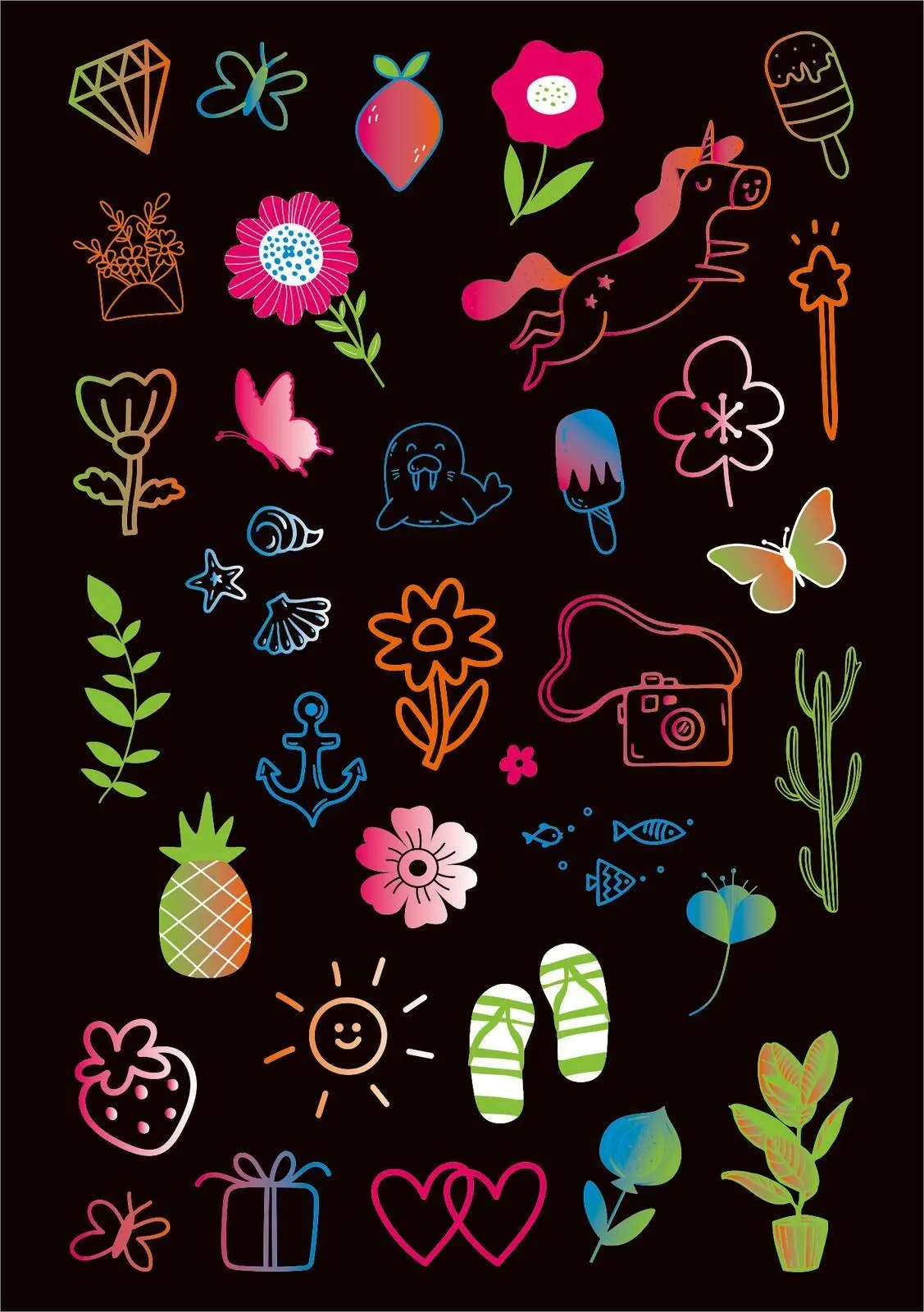 Bild: 4014489136286 | Neon-Sticker | Über 200 Deko-Sticker | Broschüre | 16 S. | Deutsch
