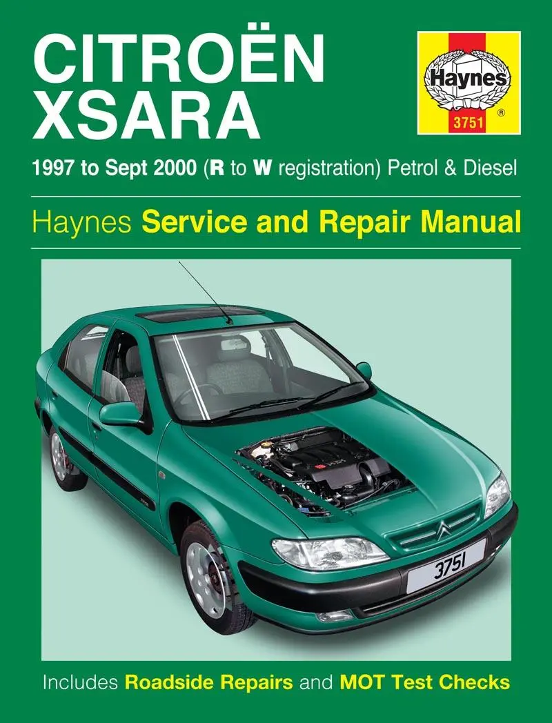 Cover: 9780857336286 | Citroen Xsara Petrol &amp; Diesel (97 – Sept 00) Haynes Repair Manual