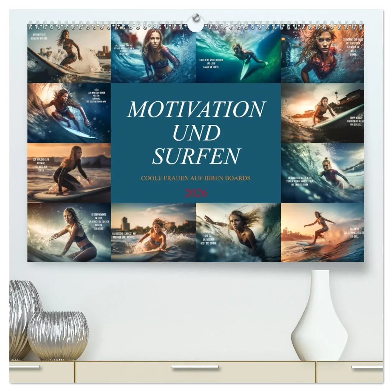 Cover: 9783457526286 | Motivation und Surfen (hochwertiger Premium Wandkalender 2026 DIN...