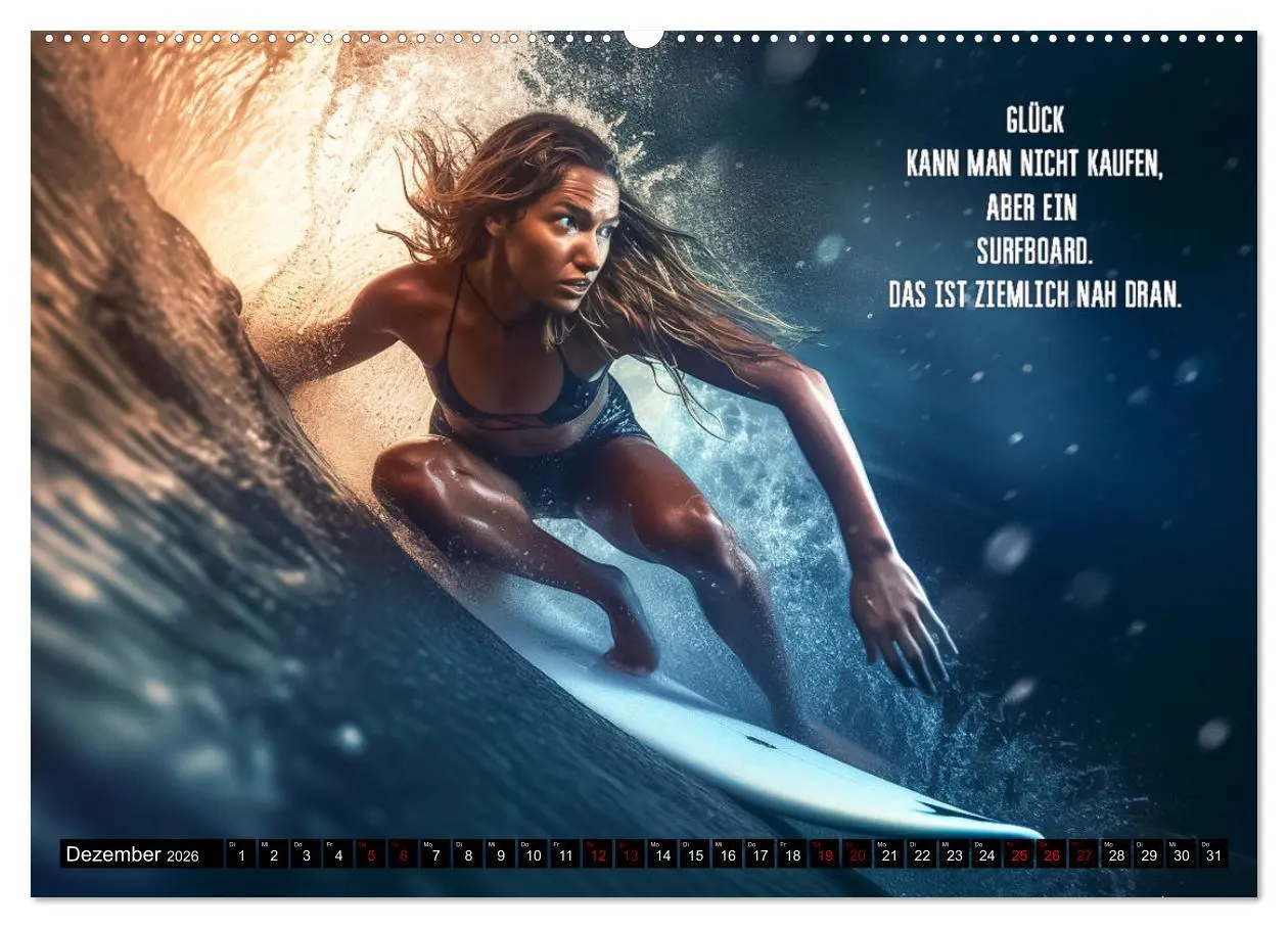 Bild: 9783457526286 | Motivation und Surfen (hochwertiger Premium Wandkalender 2026 DIN...