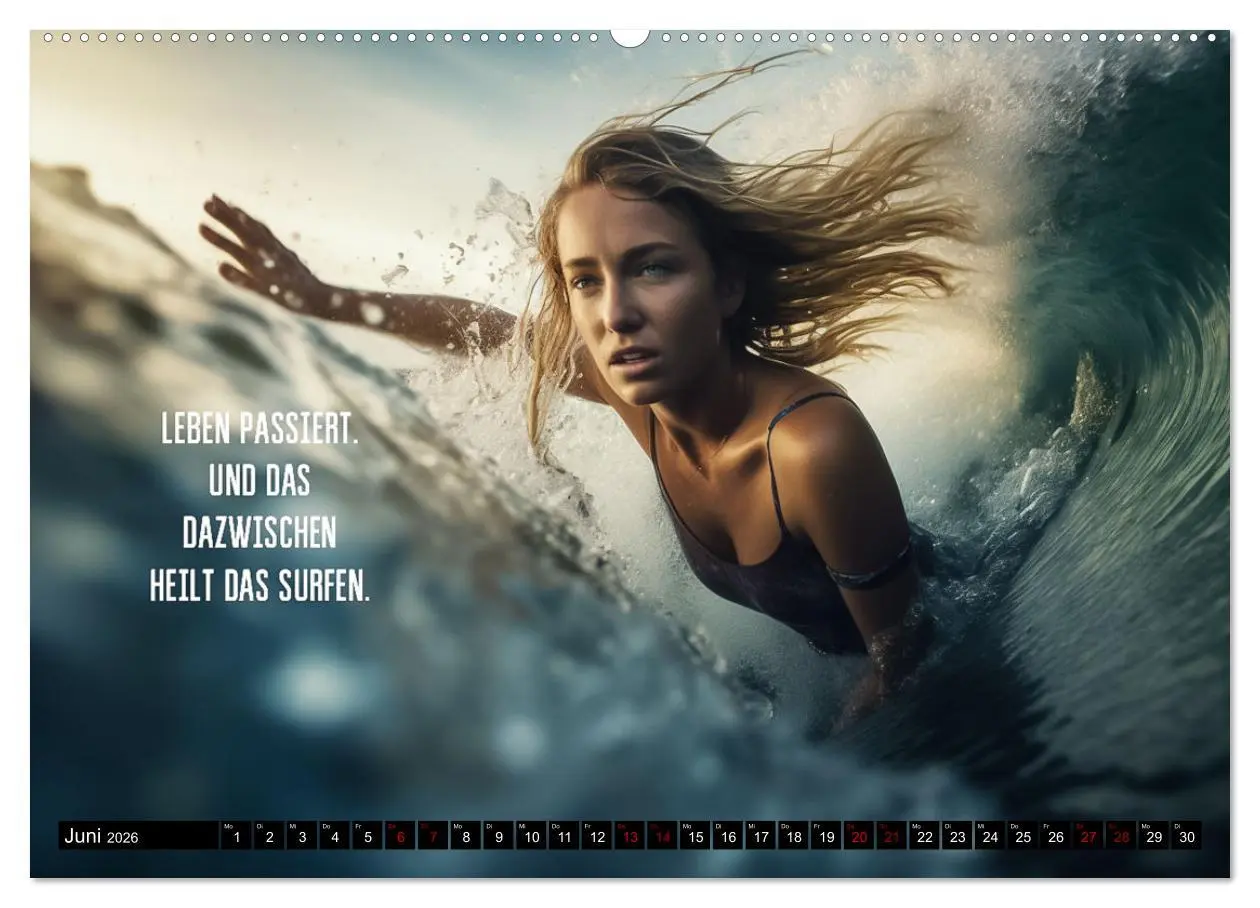 Bild: 9783457526286 | Motivation und Surfen (hochwertiger Premium Wandkalender 2026 DIN...