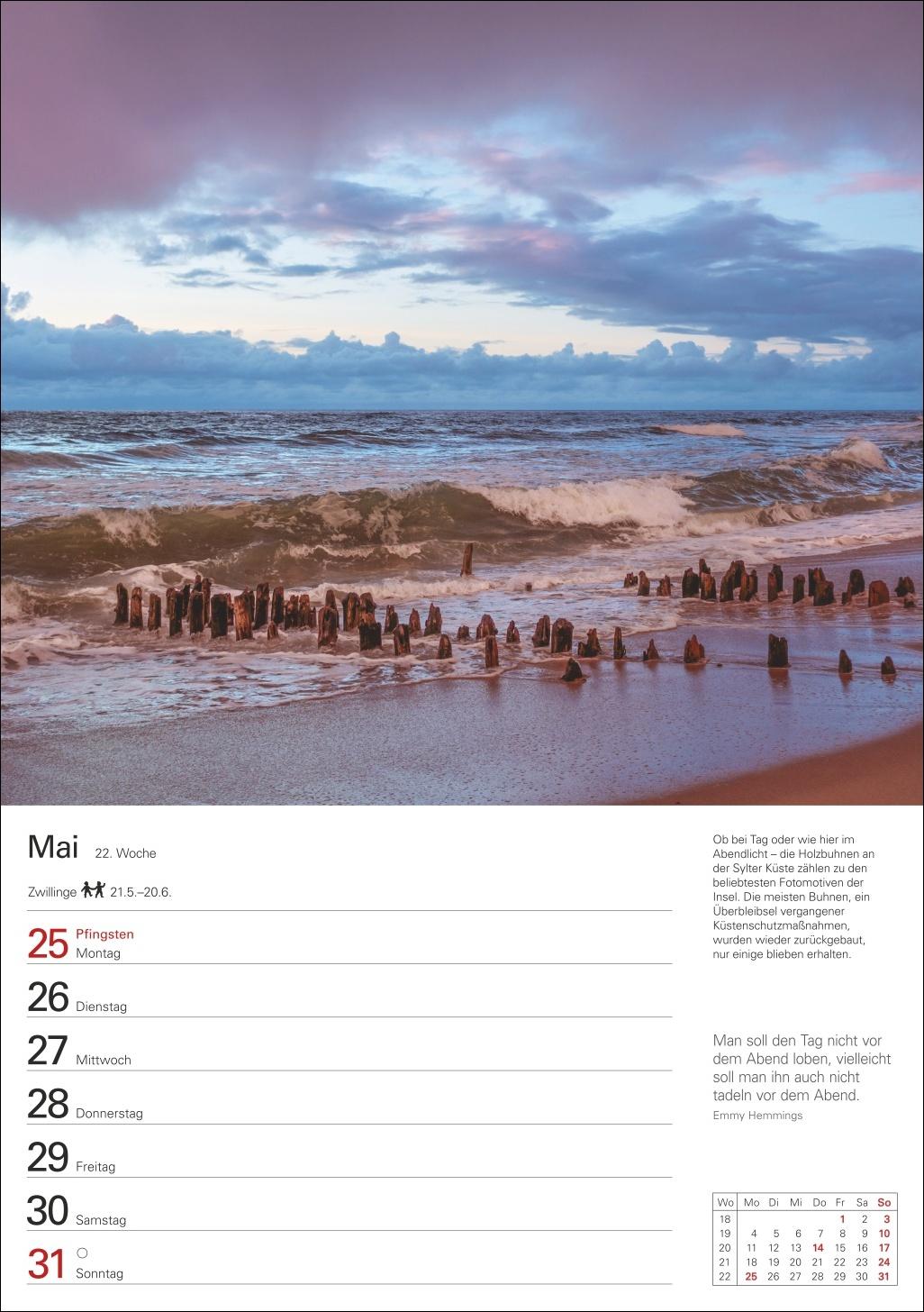 Bild: 9783840036286 | Sylt Wochenplaner 2026 - Eine Reise in 53 Bildern | Ulrike Issel