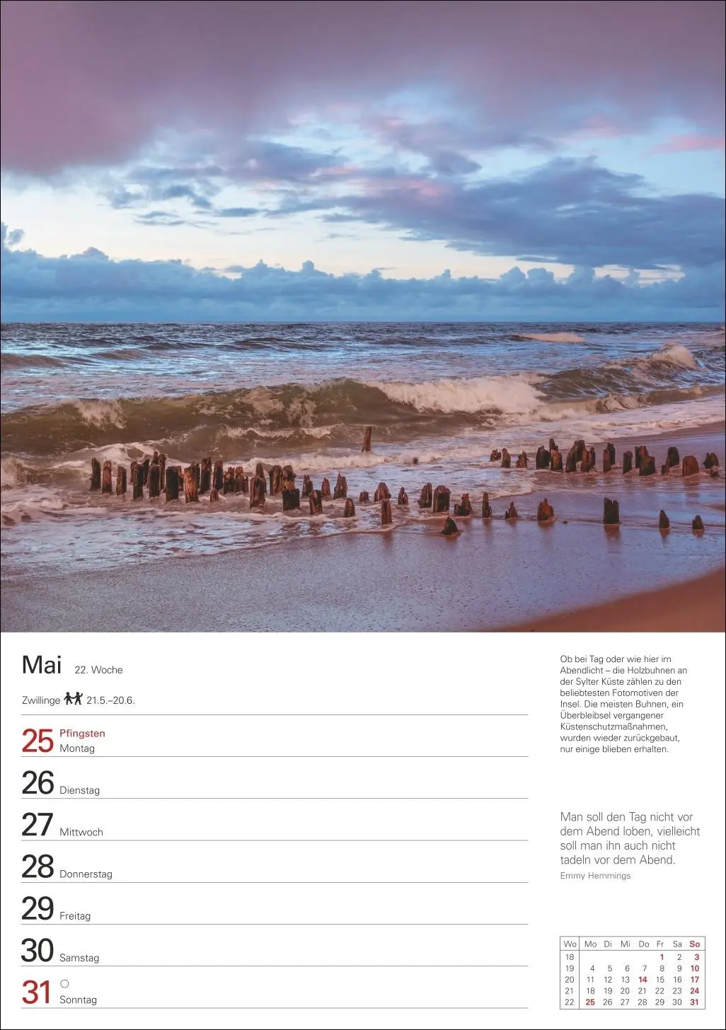 Bild: 9783840036286 | Sylt Wochenplaner 2026 - Eine Reise in 53 Bildern | Ulrike Issel