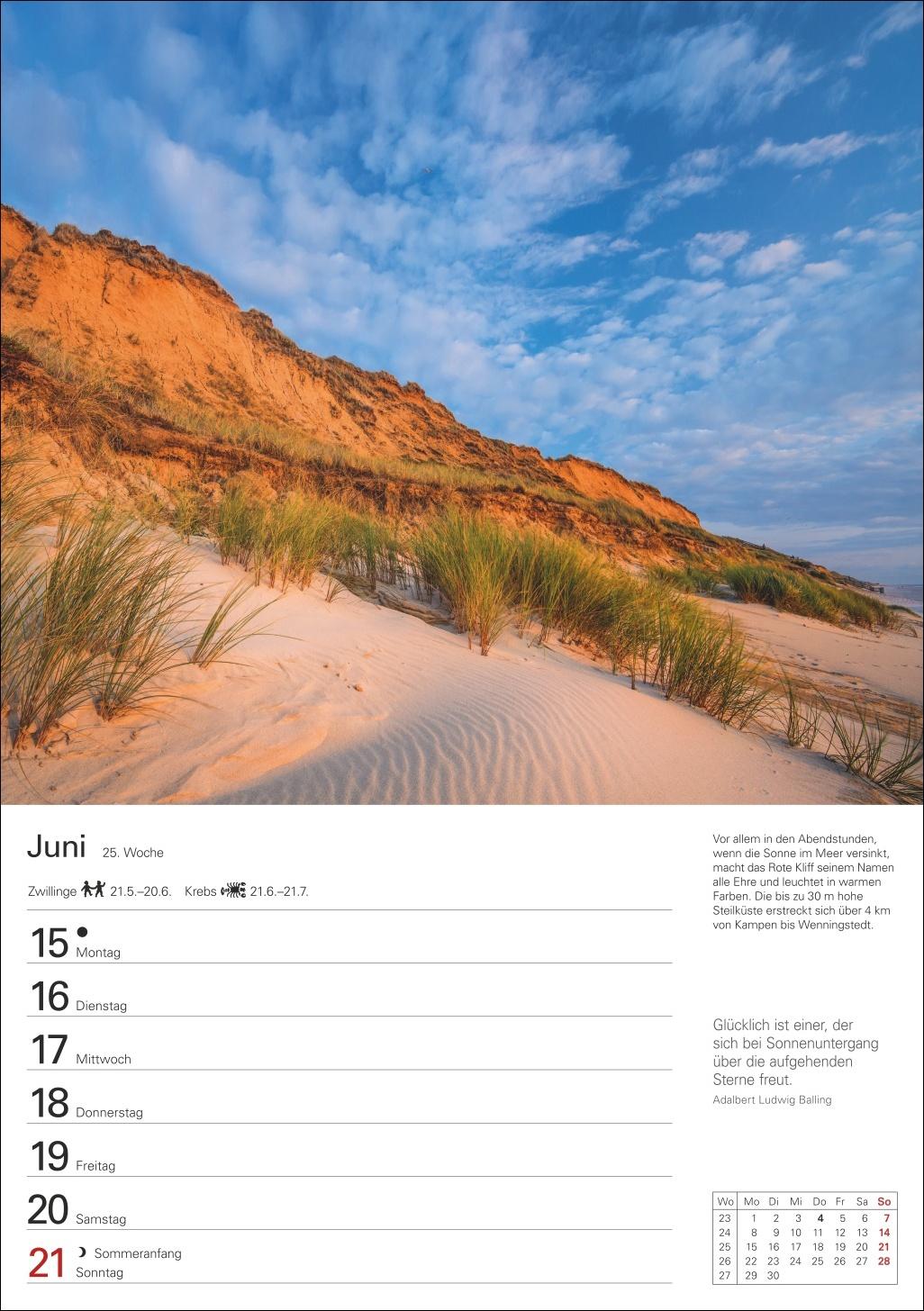 Bild: 9783840036286 | Sylt Wochenplaner 2026 - Eine Reise in 53 Bildern | Ulrike Issel
