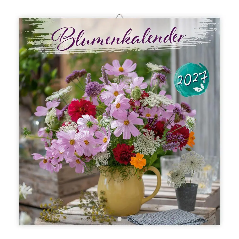 Cover: 9783988026286 | TRÖTSCH - Broschürenkalender Blumenkalender 2027 | Wandplaner | KG