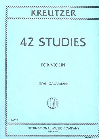 Cover: 9790220416286 | 42 Studi (Galamian) | Rudolf Kreutzer | Buch | EAN 9790220416286