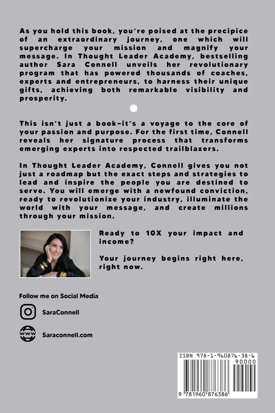 Rückseite: 9781960876386 | Thought Leader Academy | Sara Connell | Taschenbuch | Englisch | 2023