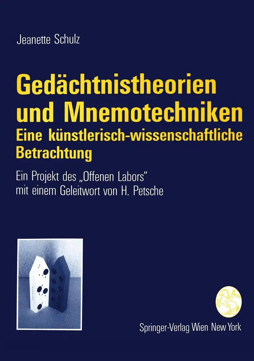 Cover: 9783211826386 | Gedächtnistheorien und Mnemotechniken | Jeanette Schulz | Taschenbuch
