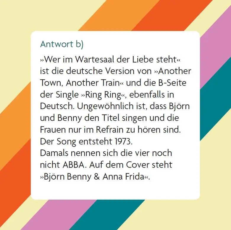 Bild: 9783747206386 | Das ABBA-Quiz | Box mit 66 Spielkarten und Anleitung | Claudia Linz