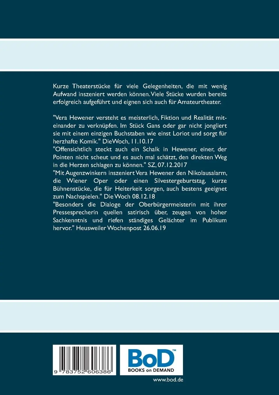 Rückseite: 9783752606386 | Sodom und Camorra | Kurze Theaterstücke für viele Gelegenheiten | Buch