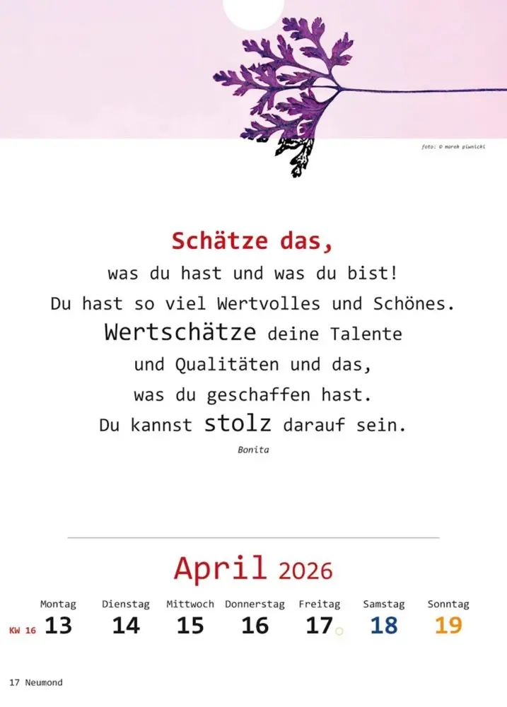 Bild: 9783948276386 | Ich-Kalender 2026 | Kalender | Spiralbindung, SPIRALB | 54 S. | 2026
