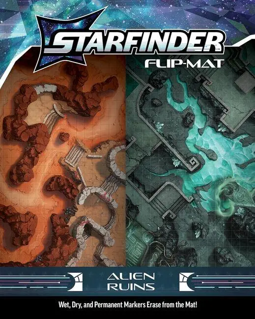 Cover: 9781640786486 | Starfinder Flip-Mat: Alien Ruins | Damien Mammoliti | (Land-)Karte
