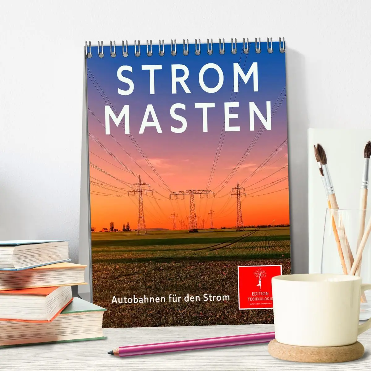 Bild: 9783435896486 | Strommasten - Autobahnen für den Strom (Tischkalender 2025 DIN A5...