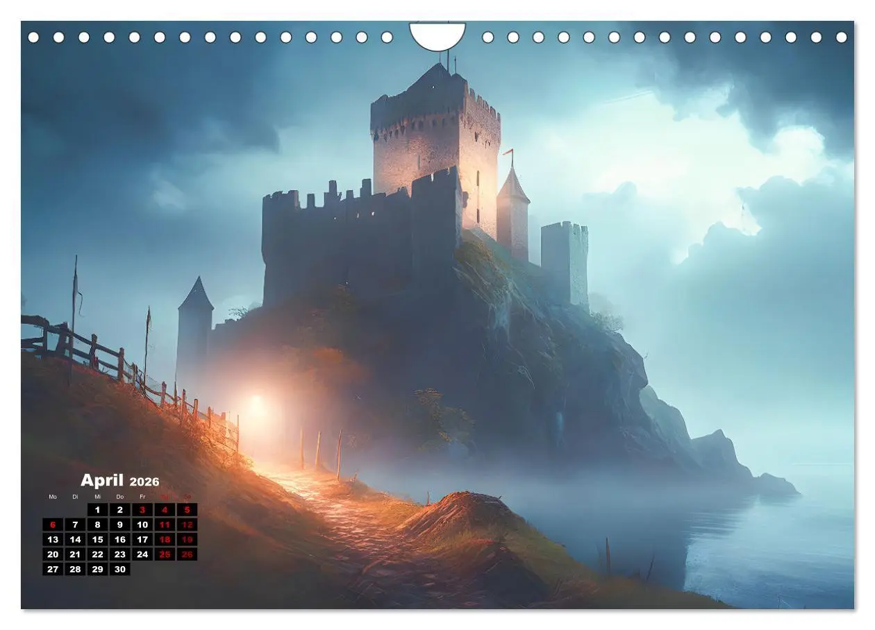 Bild: 9783457366486 | Burgen der Phantasie (Wandkalender 2026 DIN A4 quer), CALVENDO...