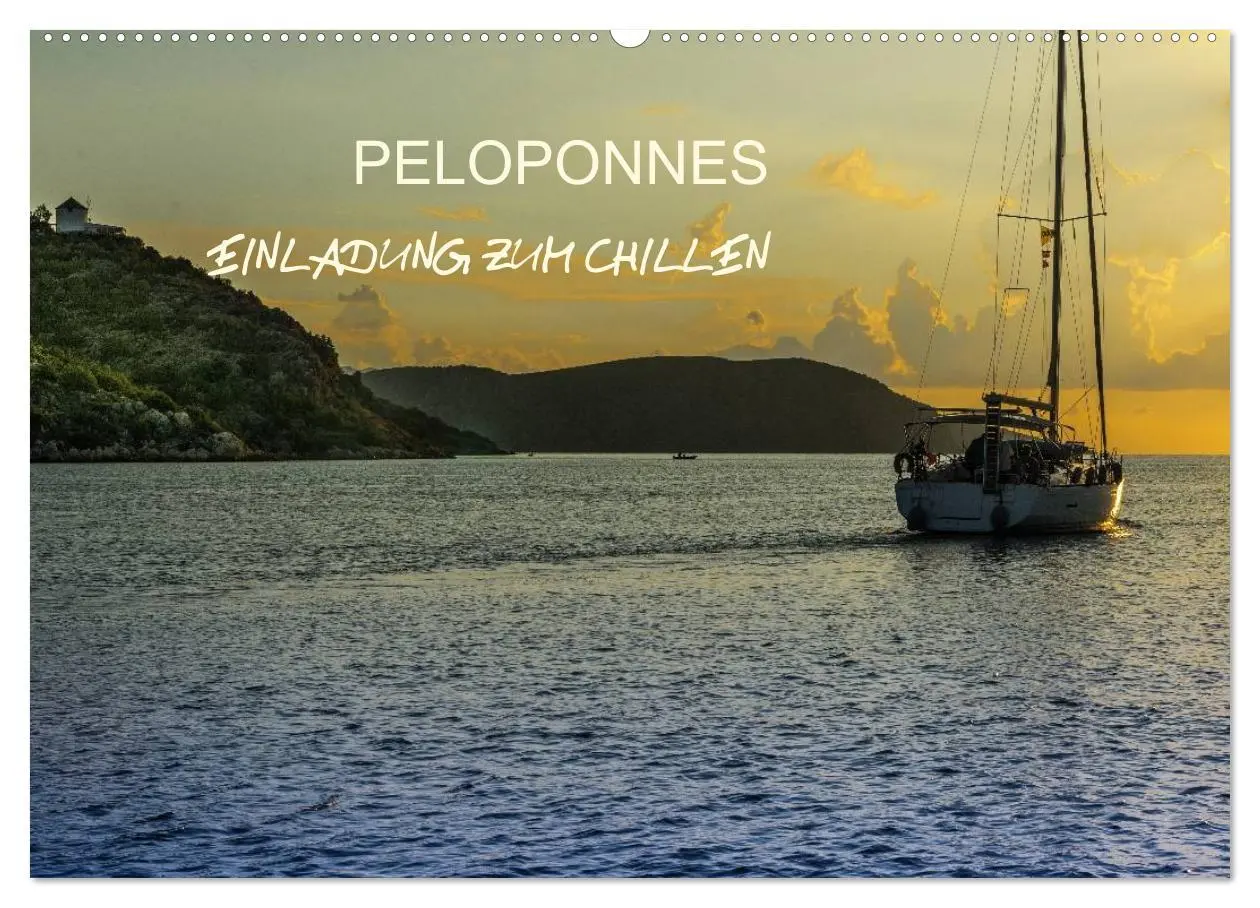 Cover: 9783516076486 | Peloponnes - Einladung zum Chillen (Wandkalender 2026 DIN A2 quer),...