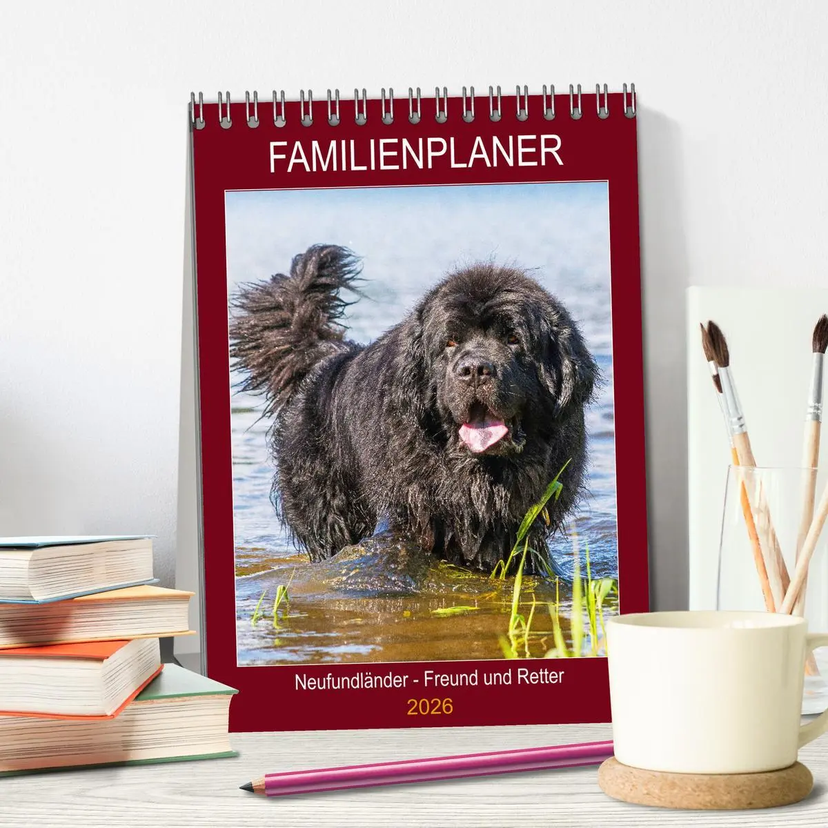 Bild: 9783516386486 | Familienplaner Neufundländer - Freund und Retter (Tischkalender...