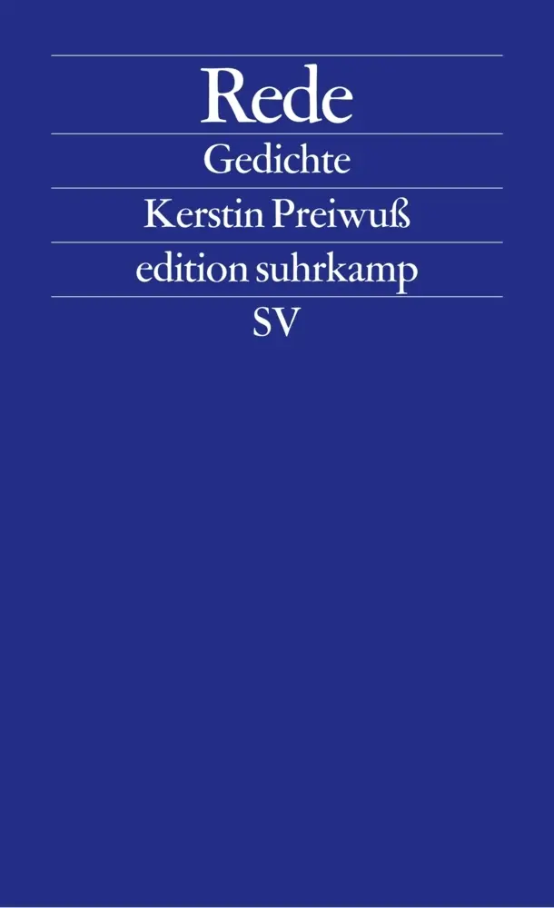 Cover: 9783518126486 | Rede | Gedichte | Kerstin Preiwuß | Taschenbuch | 87 S. | Deutsch