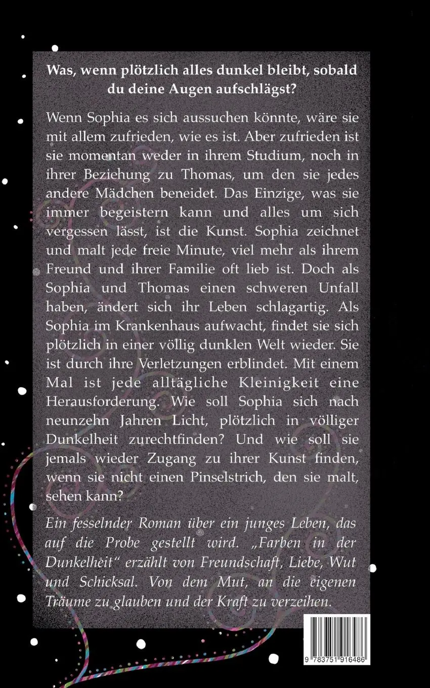 Rückseite: 9783751916486 | Farben in der Dunkelheit | Julia Spindler | Taschenbuch | 386 S.