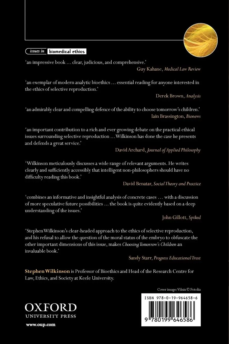 Rückseite: 9780199646586 | Choosing Tomorrow's Children | The Ethics of Selective Reproduction