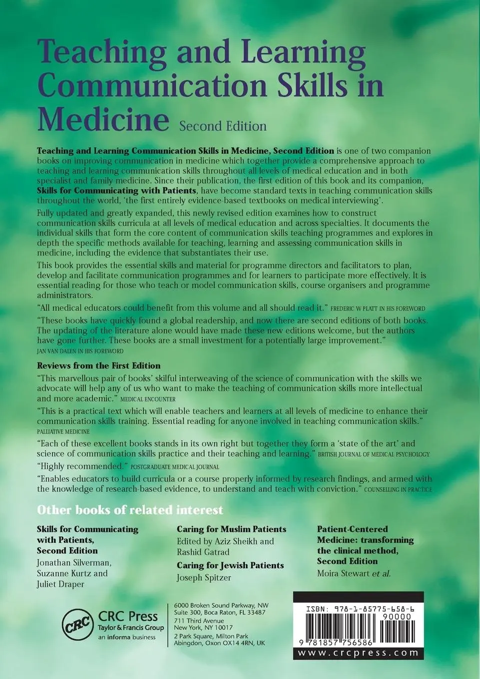 Rückseite: 9781857756586 | Teaching and Learning Communication Skills in Medicine | Kurtz (u. a.)