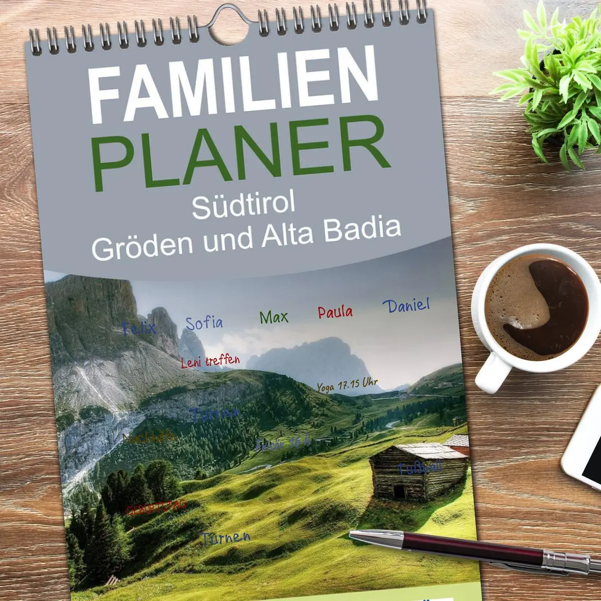 Bild: 9783516516586 | Familienplaner 2026 - Südtirol - Gröden und Alta Badia mit 5...