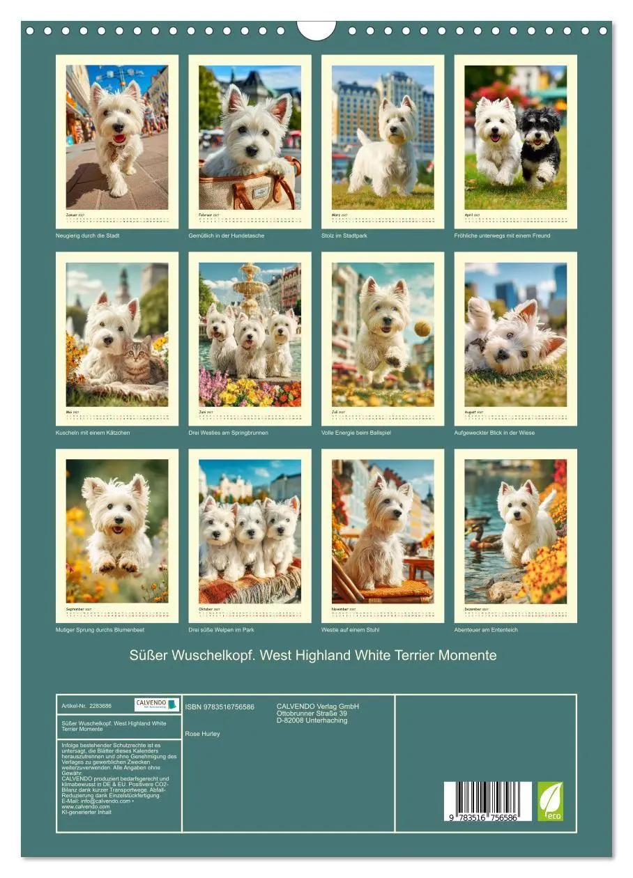 Bild: 9783516756586 | Süßer Wuschelkopf. West Highland White Terrier Momente...