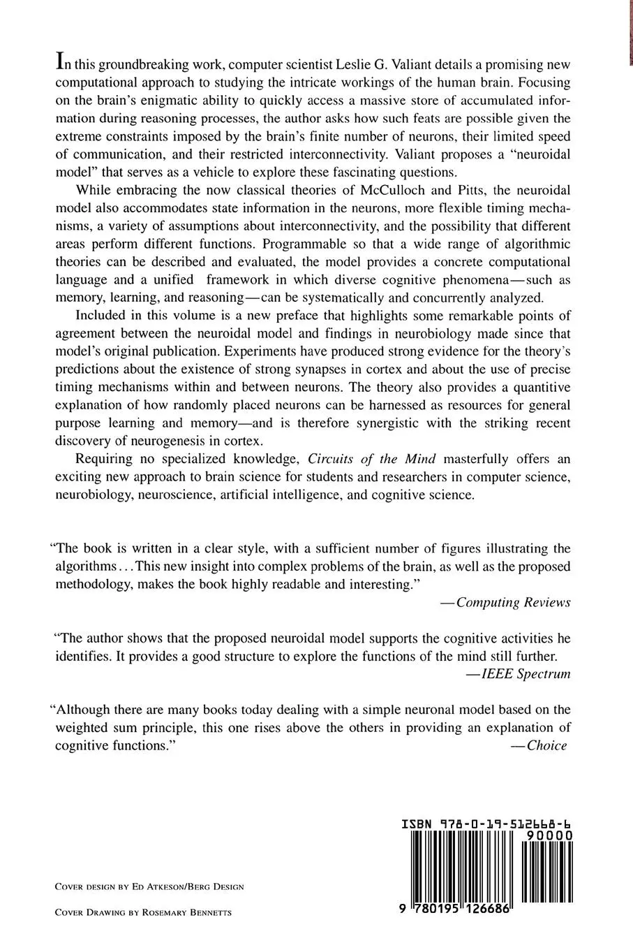 Rückseite: 9780195126686 | Circuits of the Mind | Leslie G. Valiant | Taschenbuch | Englisch