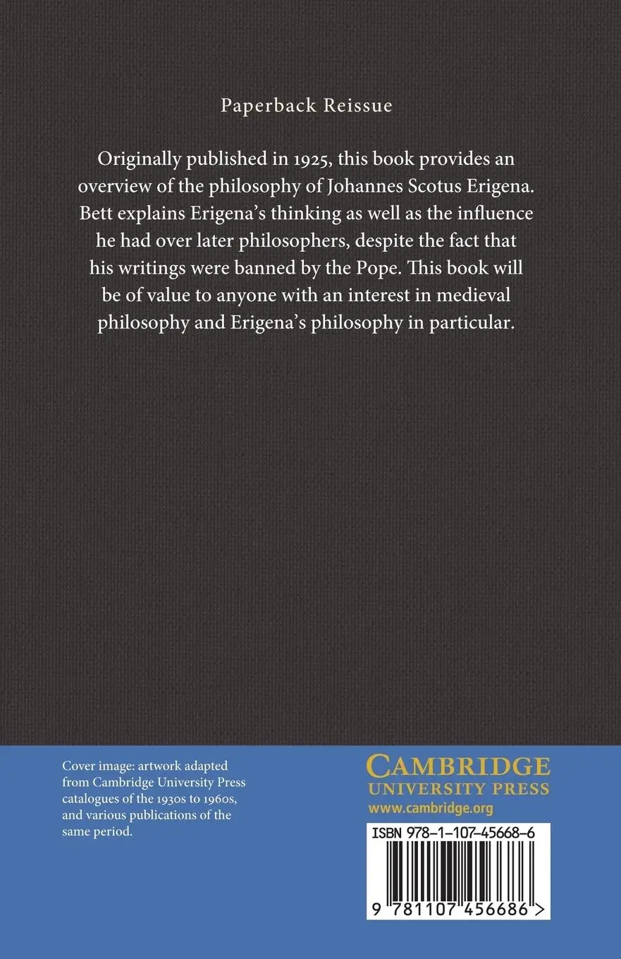 Rückseite: 9781107456686 | Johannes Scotus Erigena | Henry Bett | Taschenbuch | Englisch | 2014