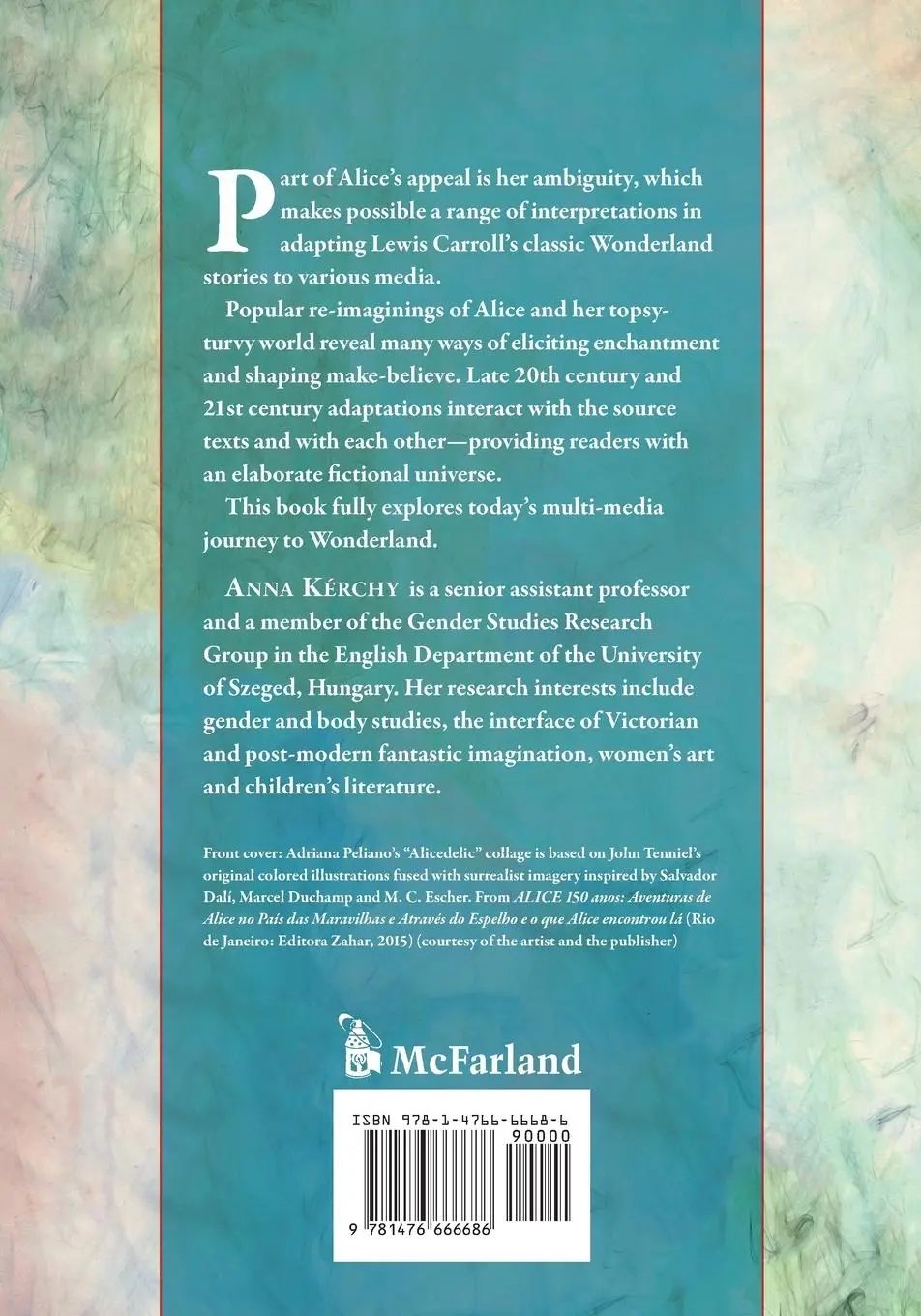 Rückseite: 9781476666686 | Alice in Transmedia Wonderland | Anna Kérchy | Taschenbuch | Englisch
