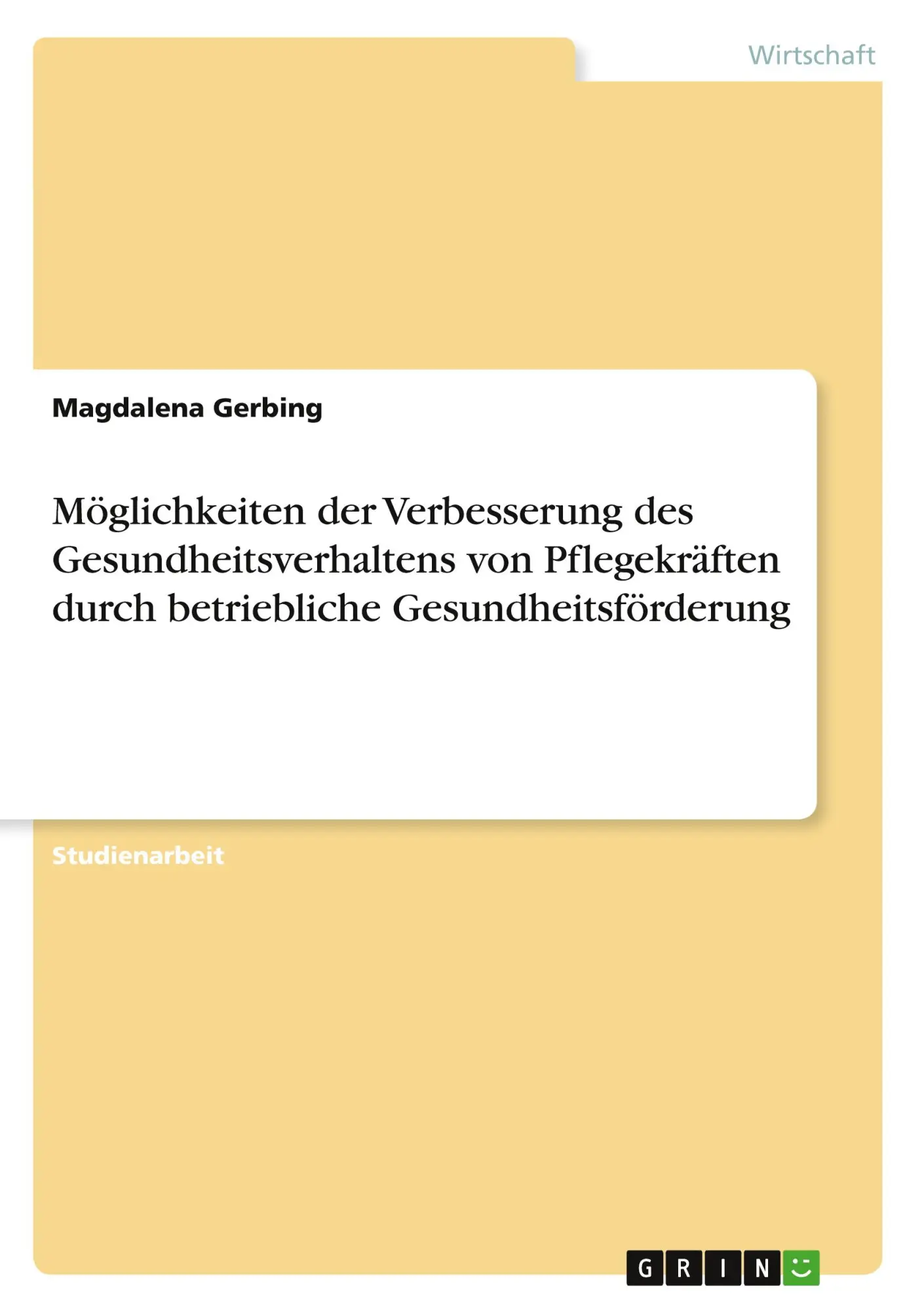 Cover: 9783346846686 | Möglichkeiten der Verbesserung des Gesundheitsverhaltens von...