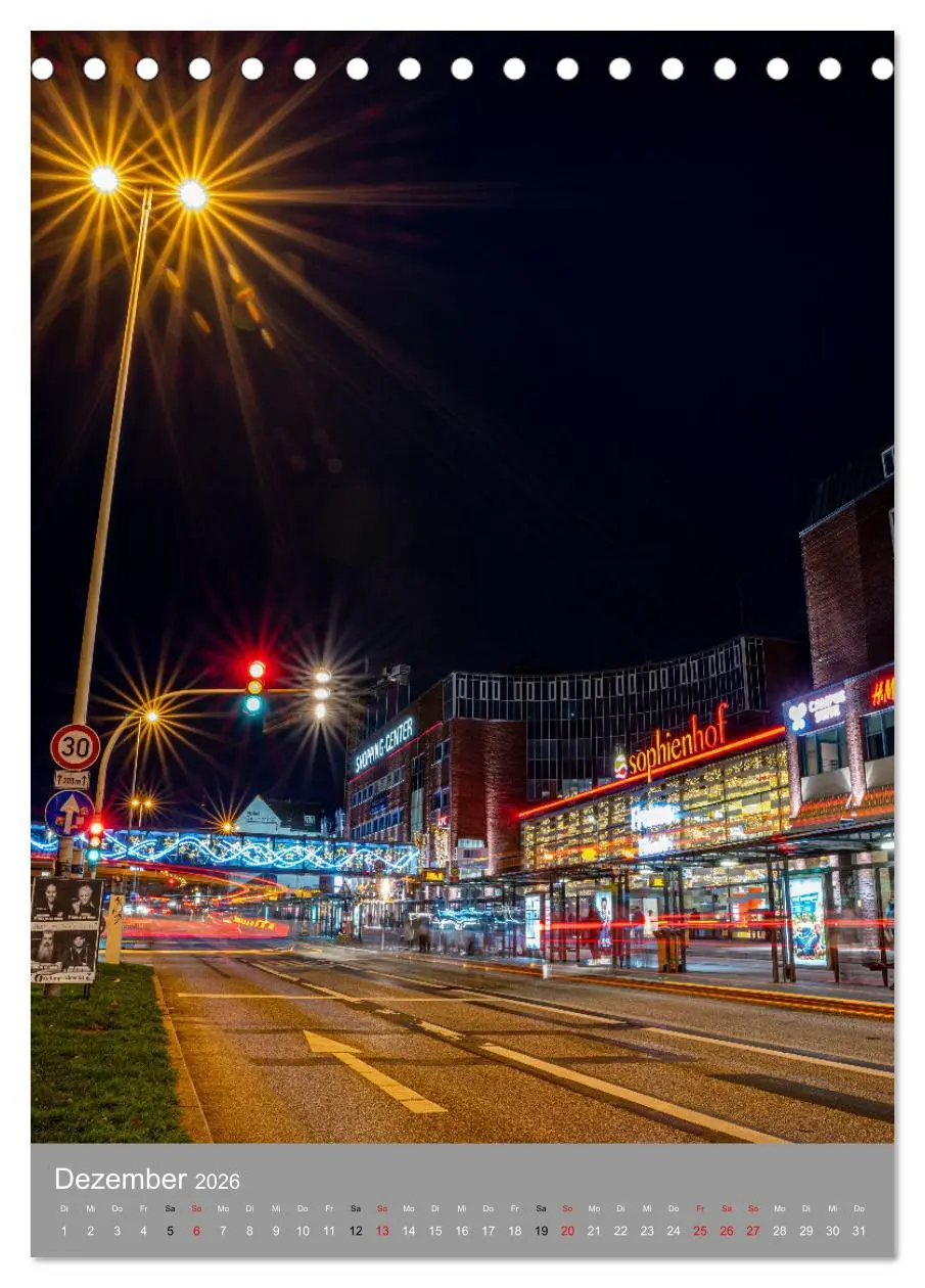 Bild: 9783516366686 | Kiel im Dunkeln. (Tischkalender 2026 DIN A5 hoch), CALVENDO...
