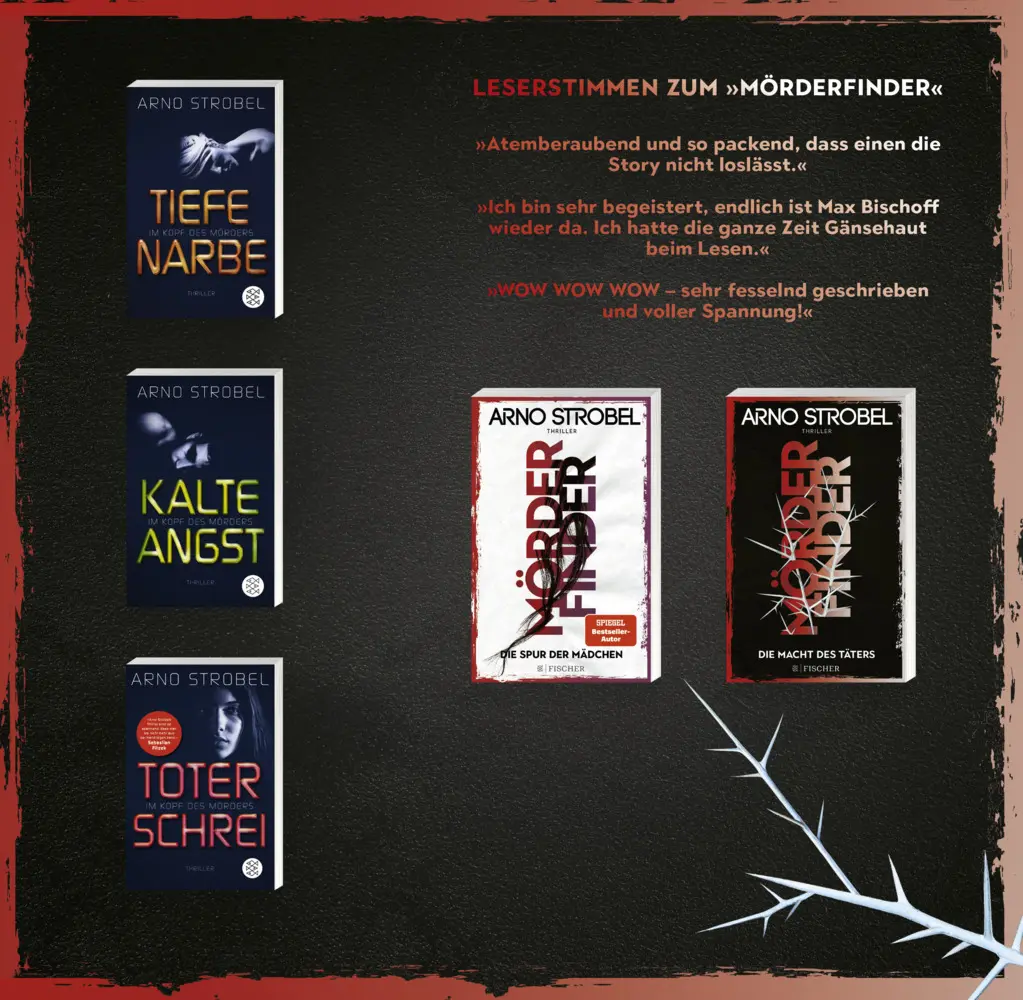 Rückseite: 9783596706686 | Mörderfinder - Die Macht des Täters | Arno Strobel | Taschenbuch