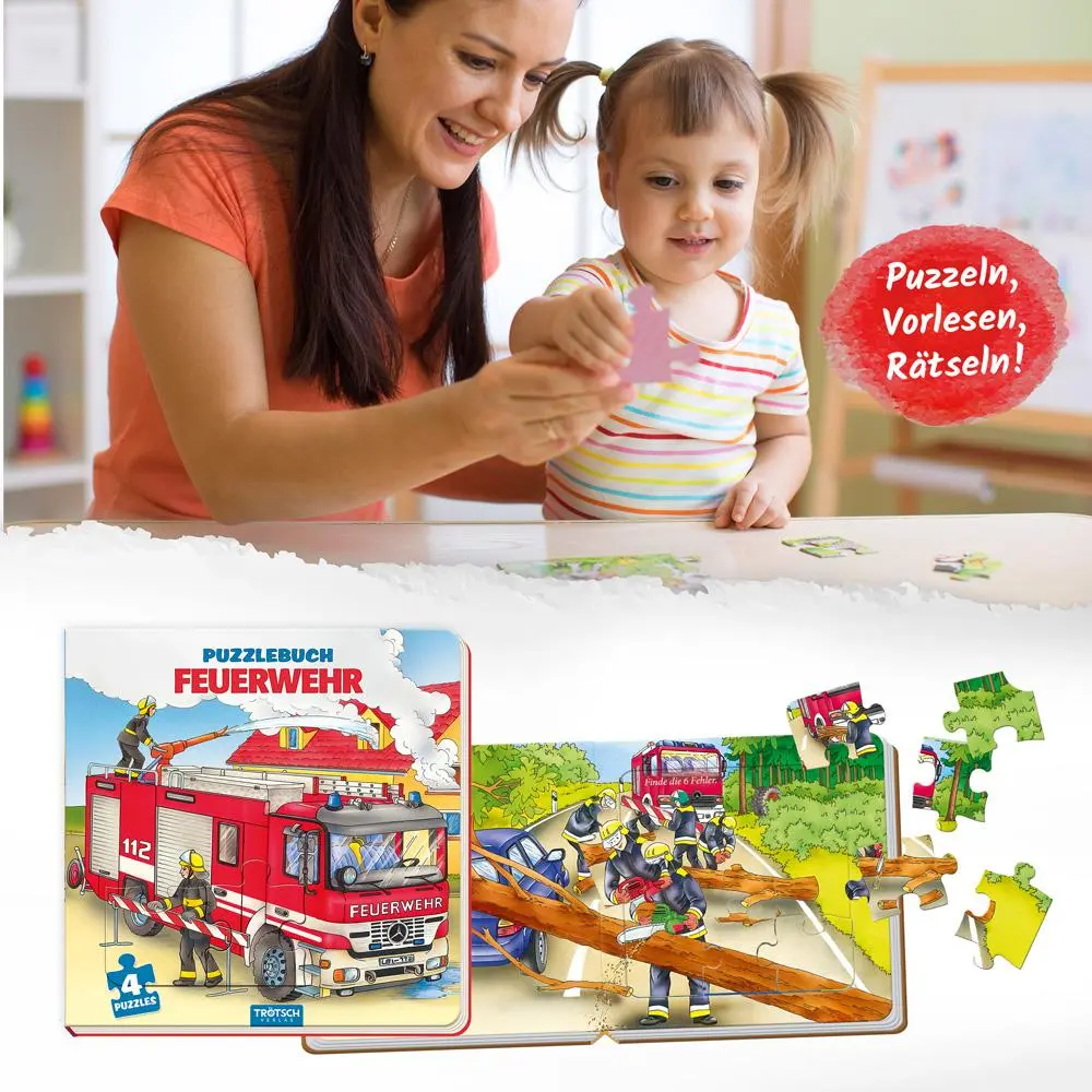 Bild: 9783965526686 | Trötsch Pappenbuch Puzzlebuch Feuerwehr | Trötsch Verlag GmbH &amp; Co. KG
