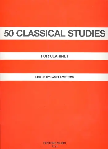 Cover: 9789043136686 | 50 Classical Studies | for Clarinet | Buch | 2004 | Fentone Music