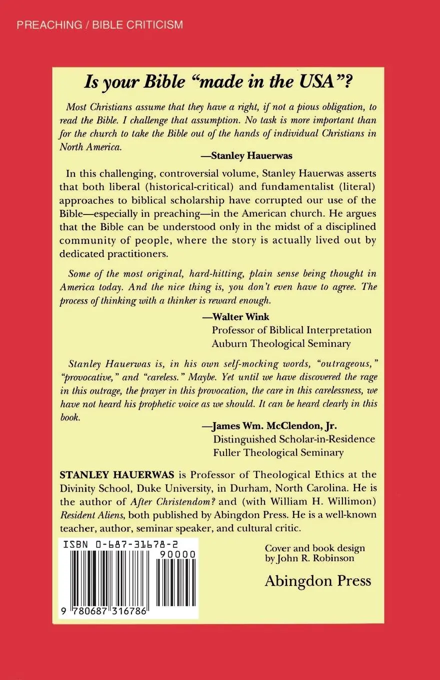 Rückseite: 9780687316786 | Unleashing the Scripture | Freeing the Bible from Captivity to America
