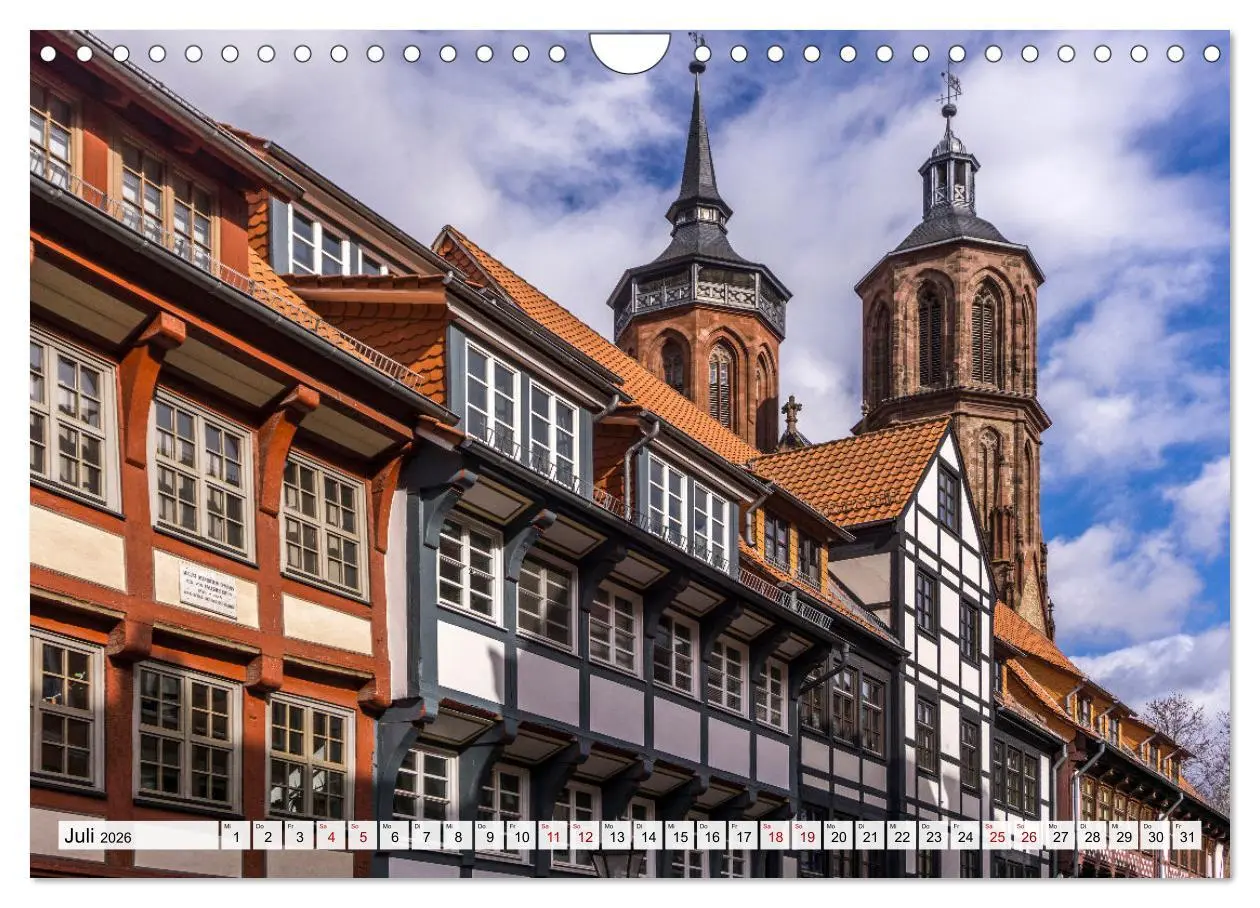 Bild: 9783457266786 | Niedersachsen - Göttingen (Wandkalender 2026 DIN A4 quer), CALVENDO...